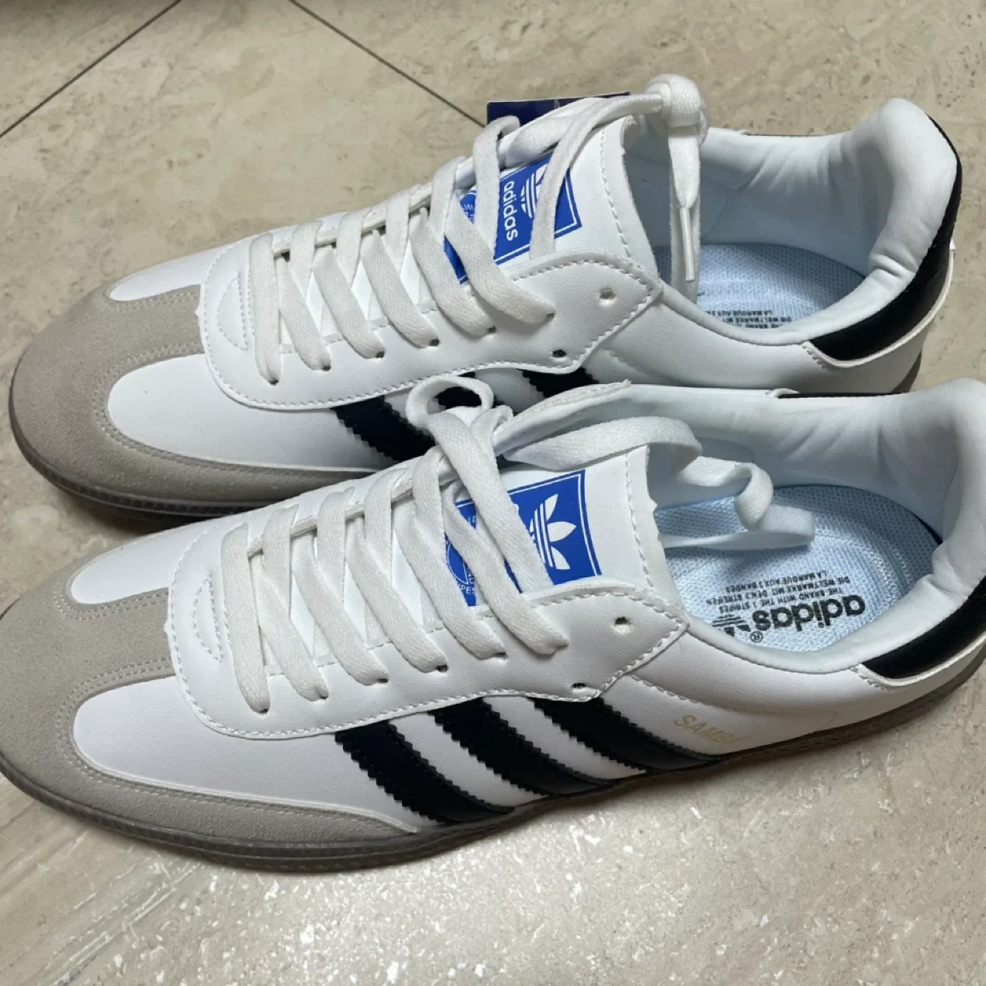 아디다스 삼바 흰검 운동화 270
