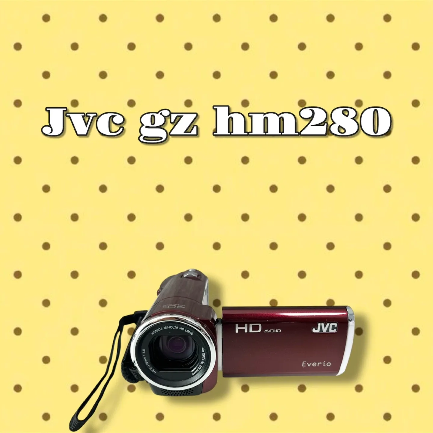 입문추천/ jvc gz hm280 빈티지 캠코더