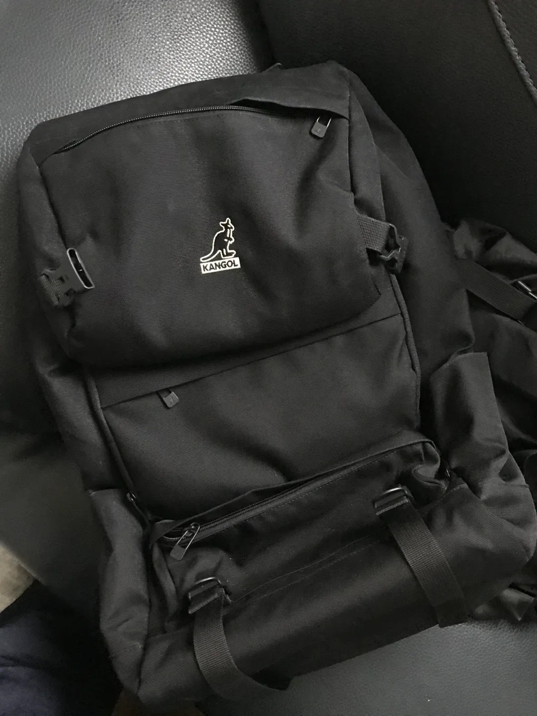 캉골 블랙 백팩 KANGOL-BP1500