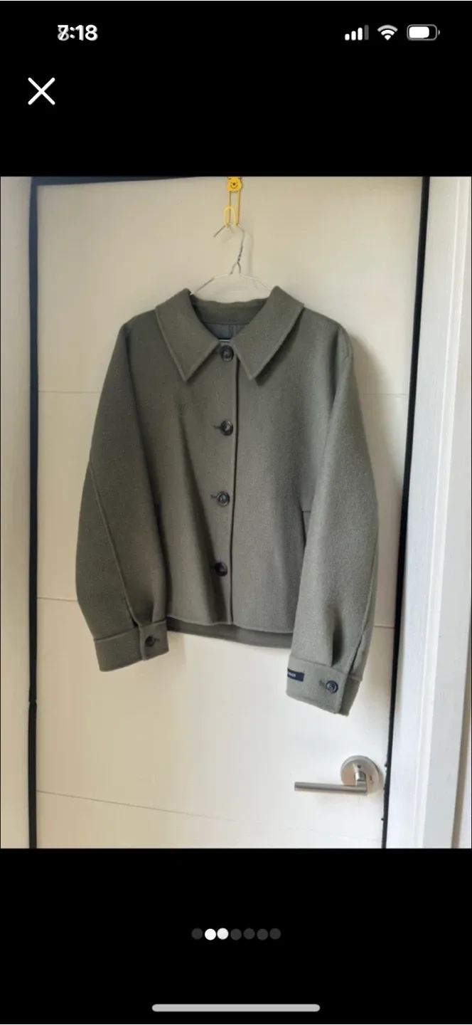 Soup 카키색 핸드메이드 숏코트