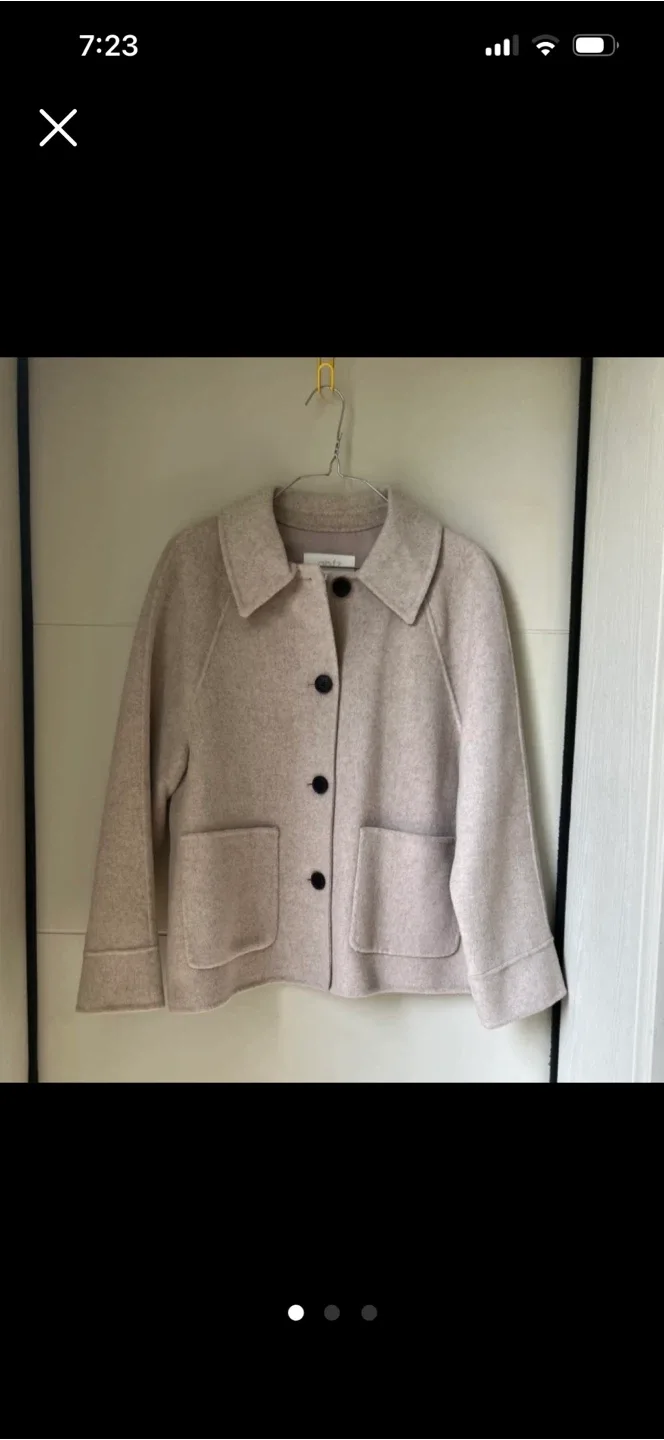 abfz 베이지 핸드매이드 숏코트