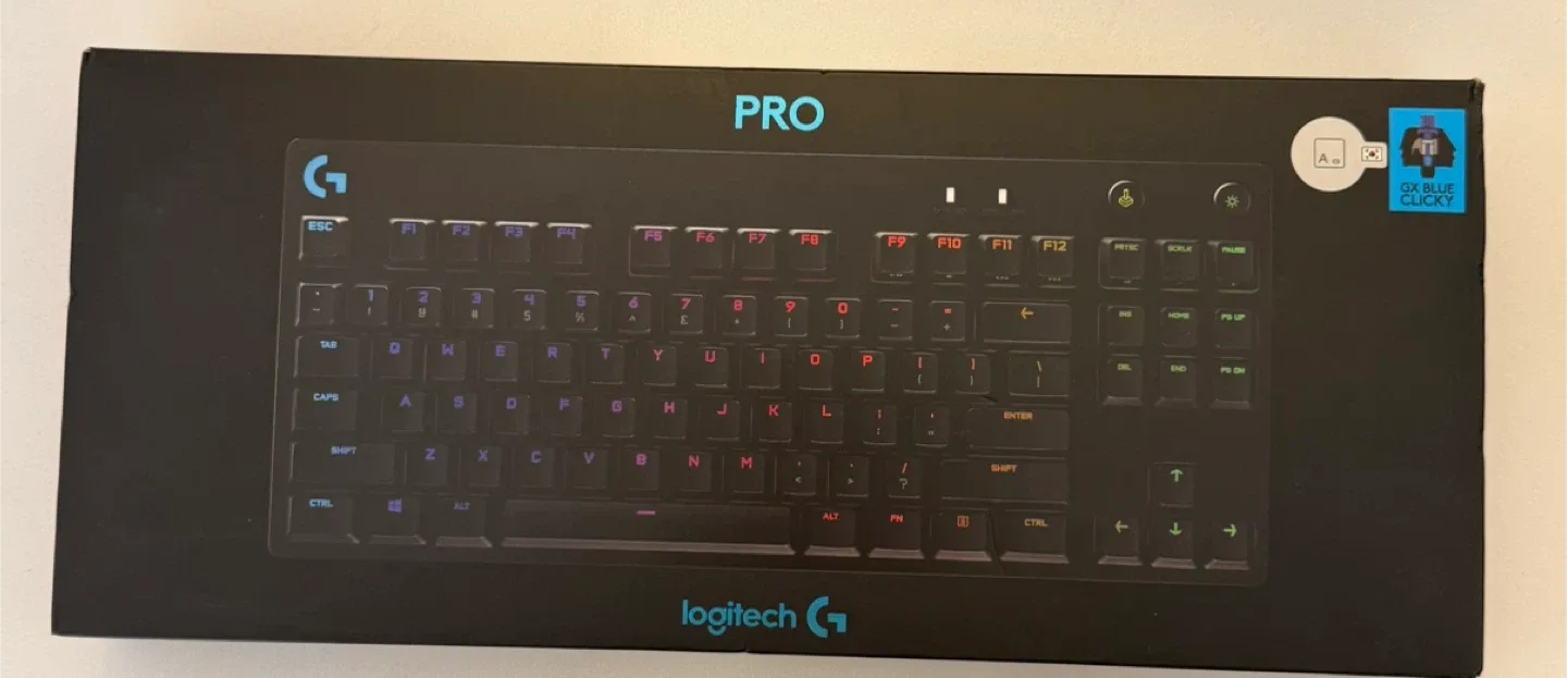로지텍 G PRO 기계식 키보드 (GX Blue Clicky) 판매합니다