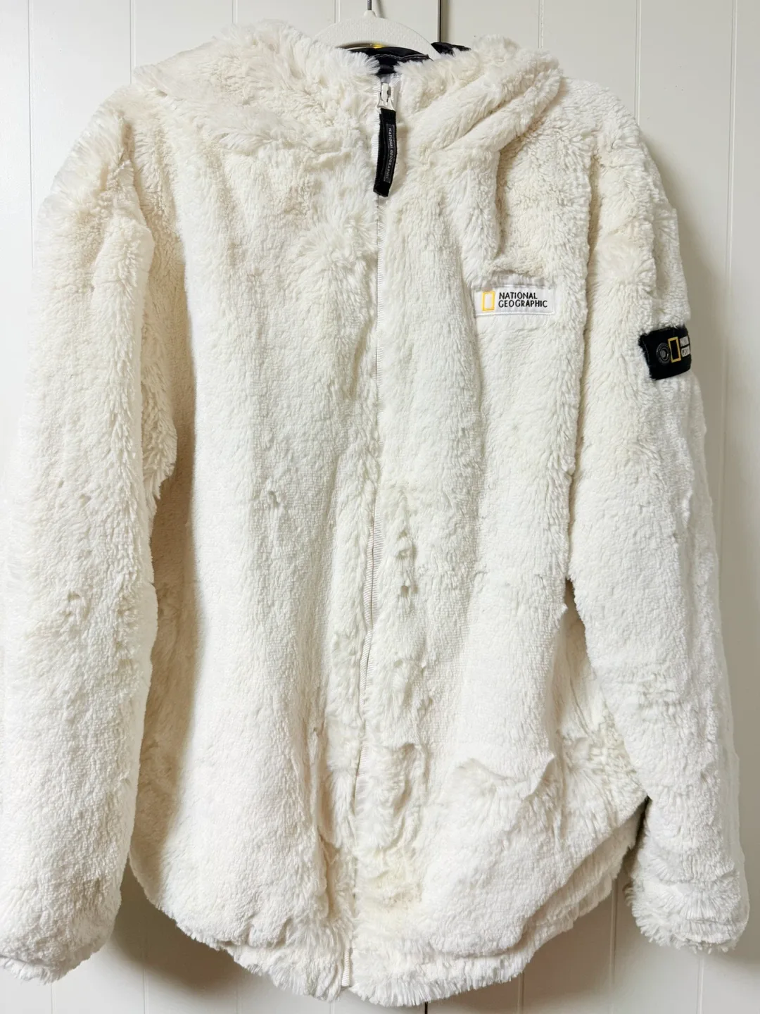 내셔널지오그래픽 후리스 후드집업(size140)