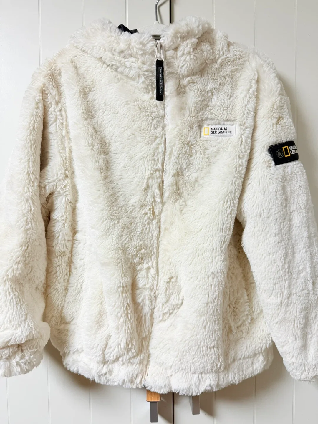 내셔널지오그래픽 후리스 후드집업(size120)