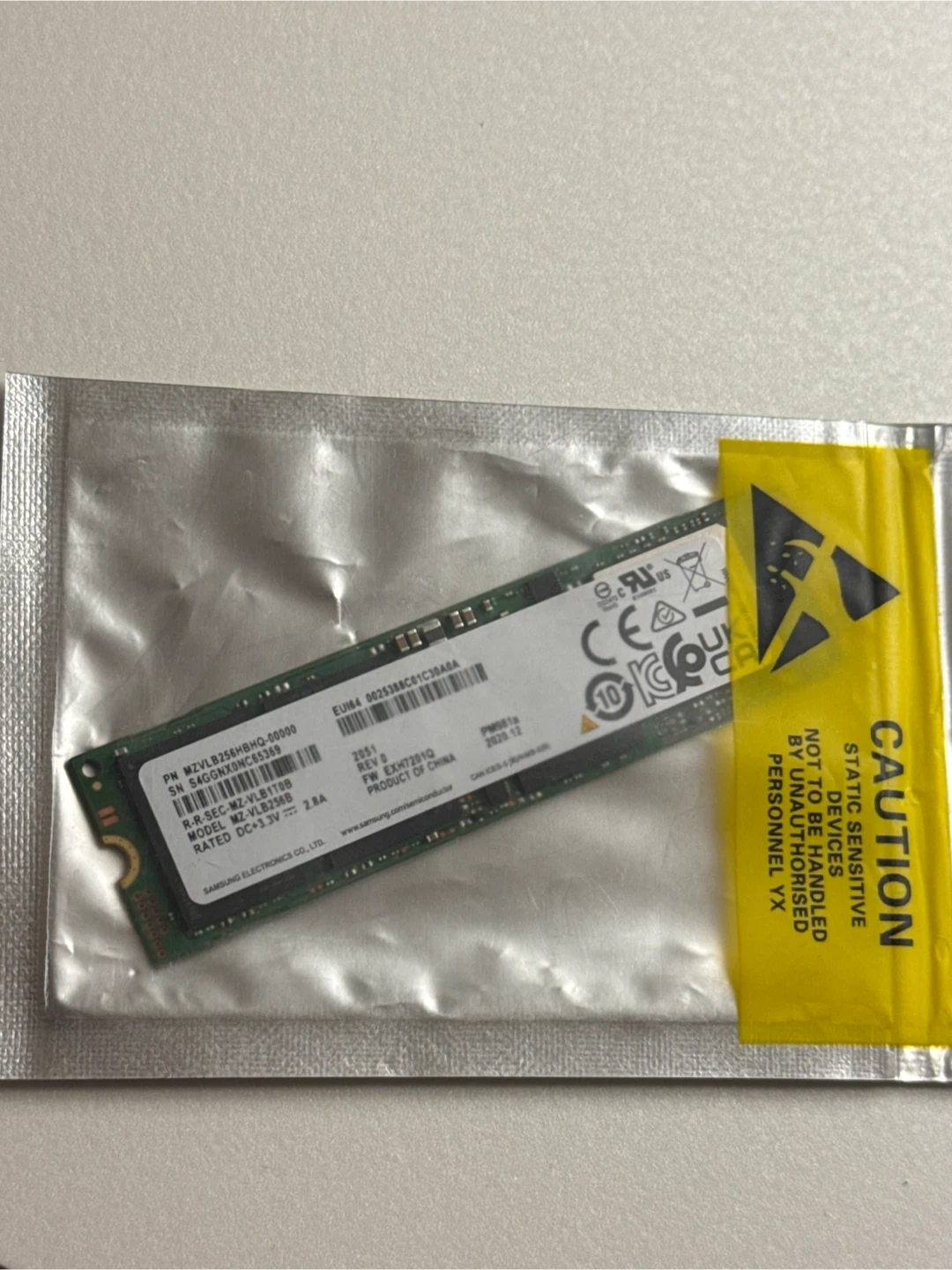 삼성 pm981a mz-vlb SSD 256GB