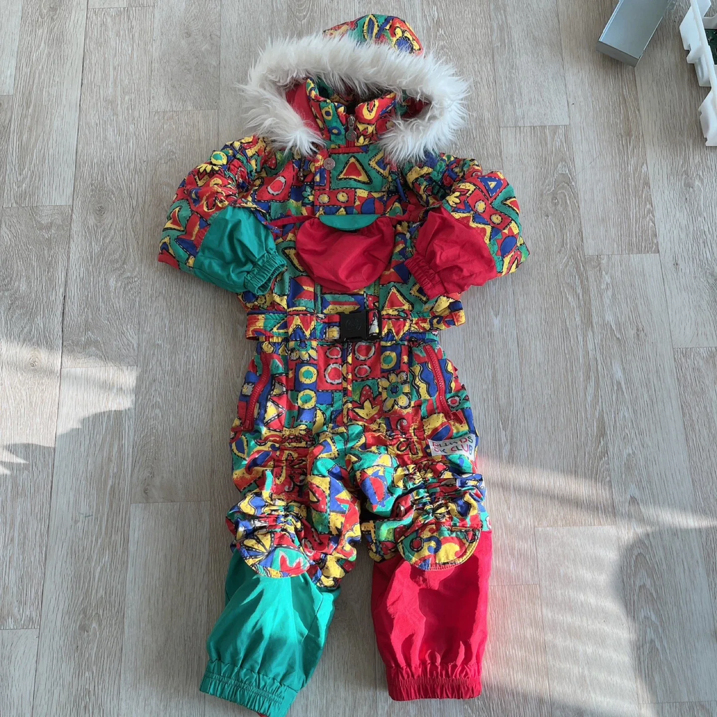 레트로 아동용 스키복 스키수트 패딩점퍼 보드복