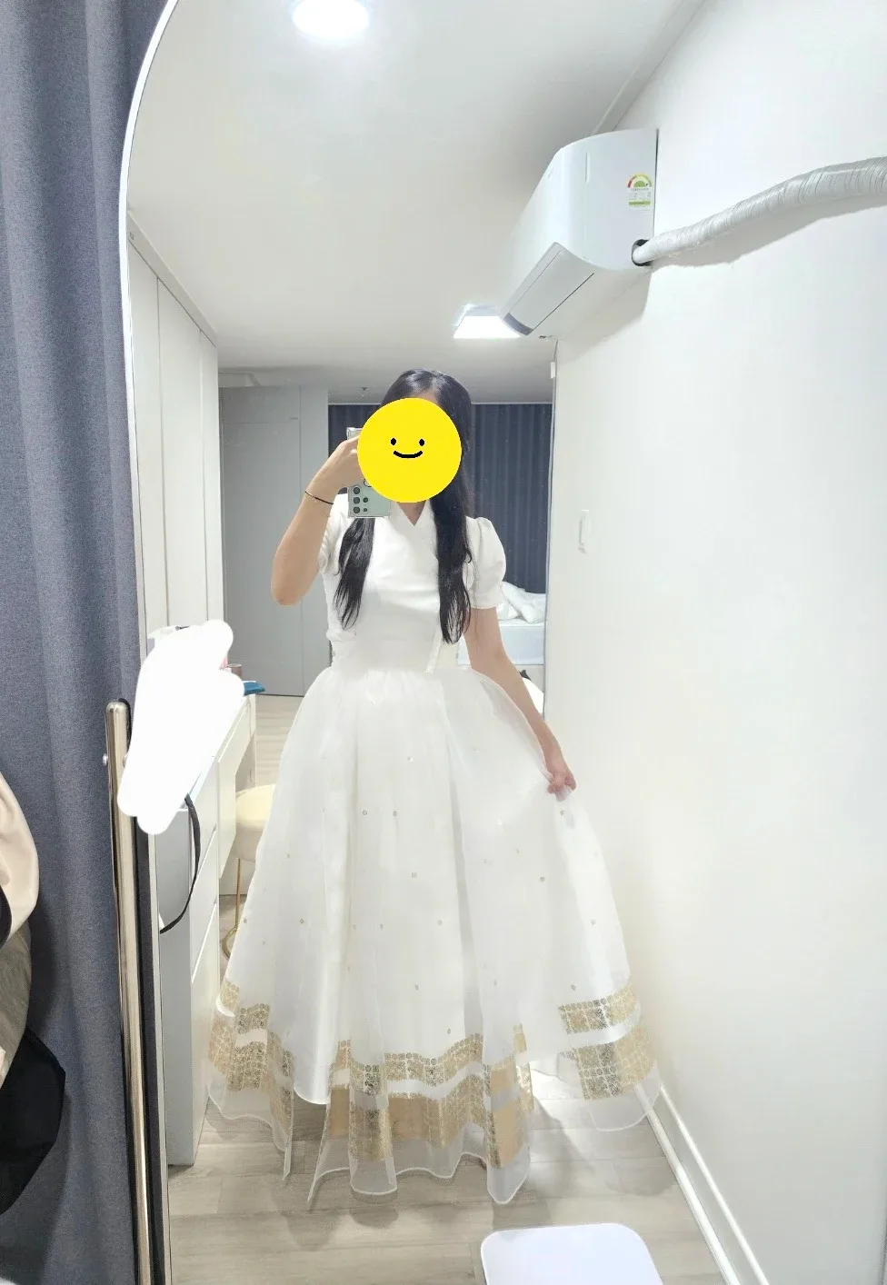 백색지 케이드레스 순수(L)+금박덧치마 판매합니다