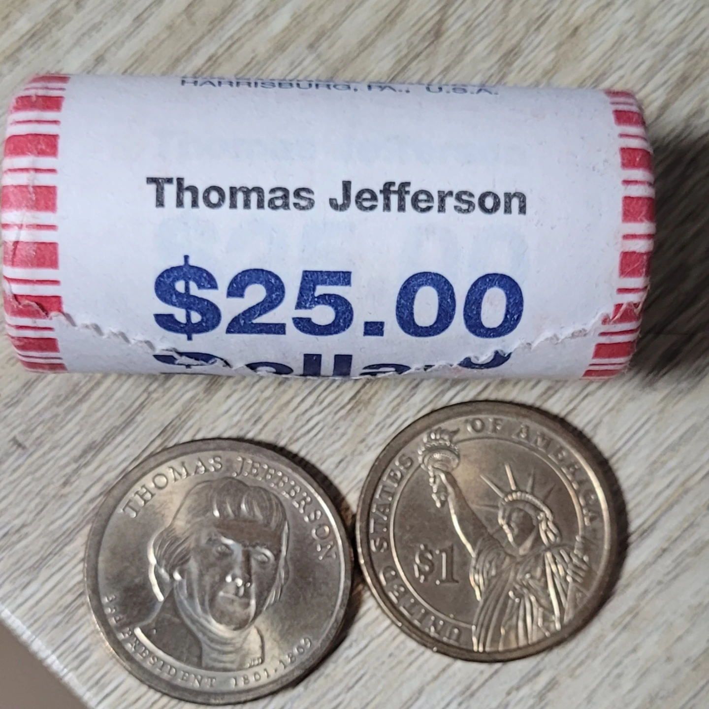 토마스 제퍼슨 1달러 동전, 25달러 롤 | 취미/게임/음반 | 당근 중고거래