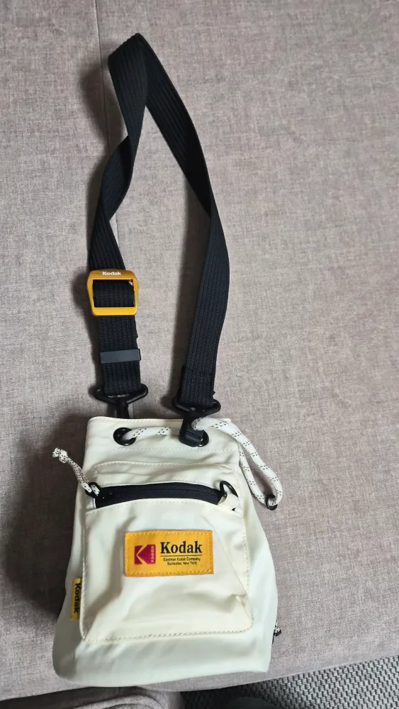 코닥 아이보리 버킷백