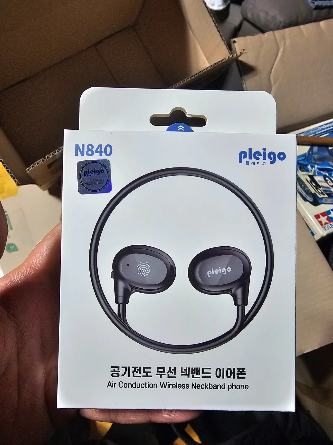 플레고 N840 공기전도 무선 넥밴드 이어폰 새제품