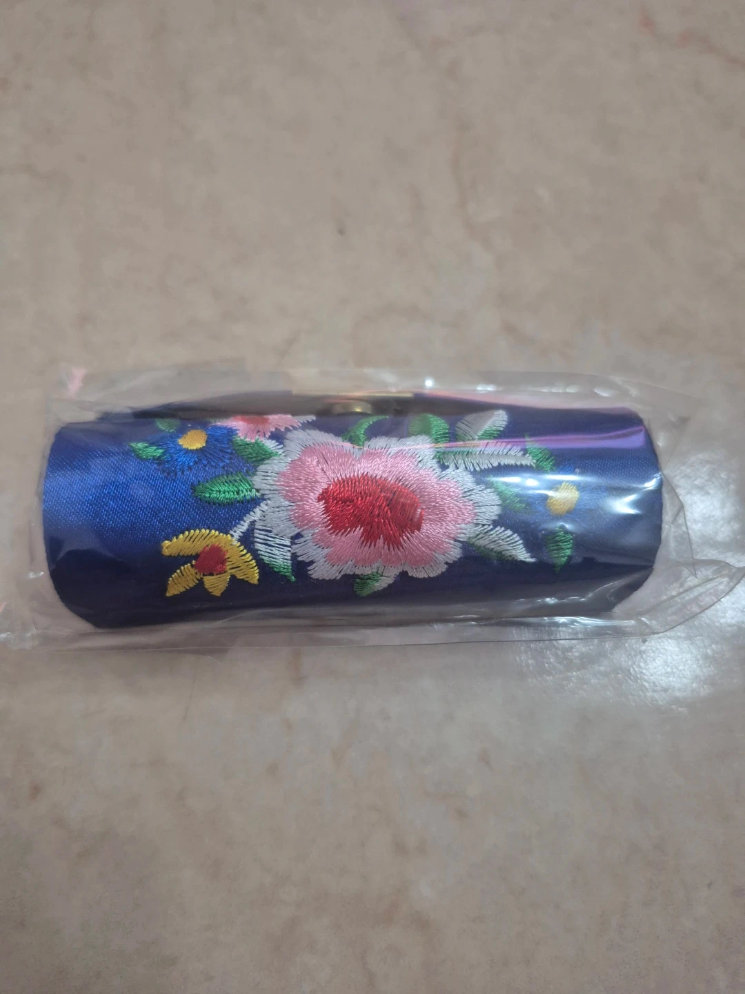 꽃무늬 립스틱 케이스 (거울 포함)