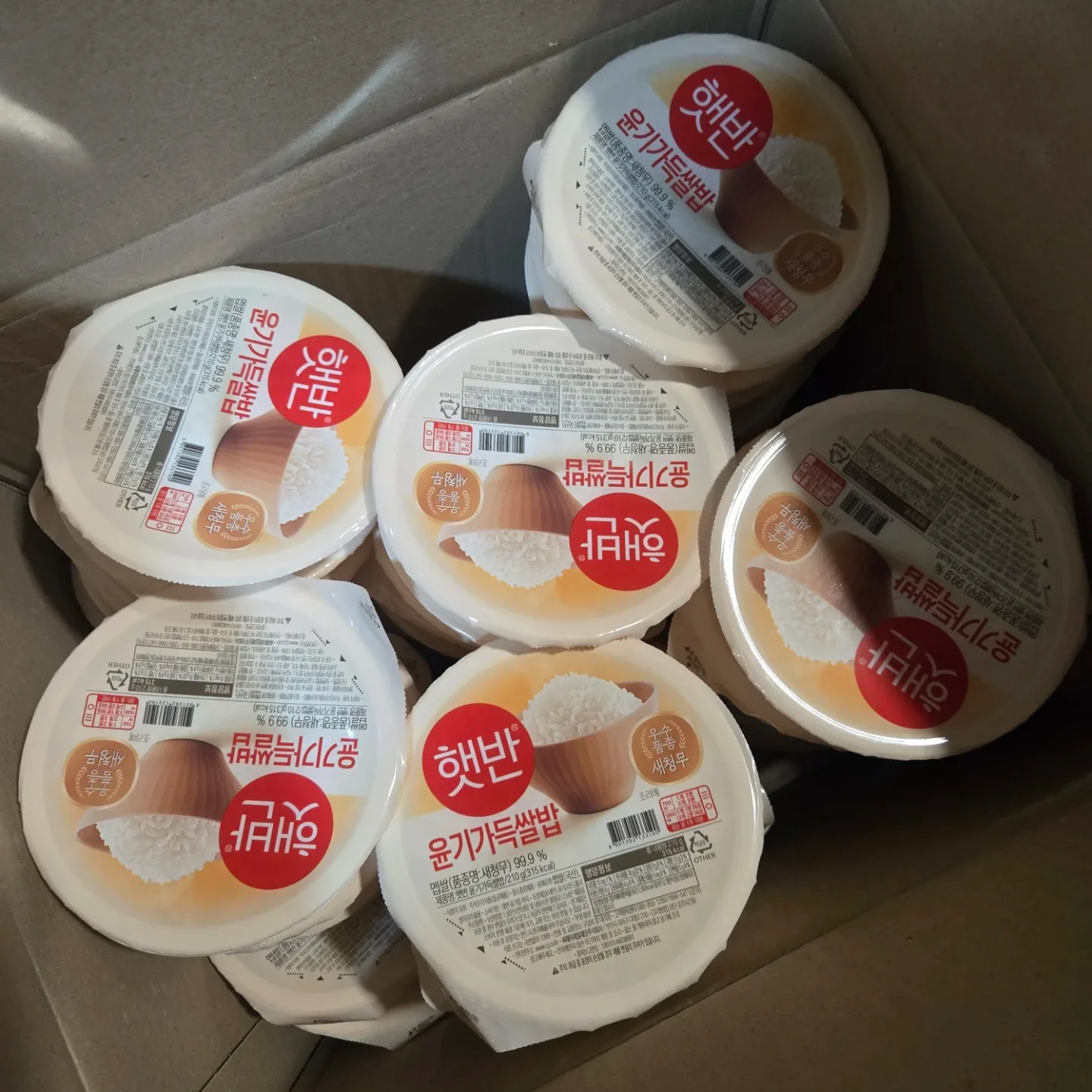 CJ 햇반 윤기가득쌀밥 48개 1박스