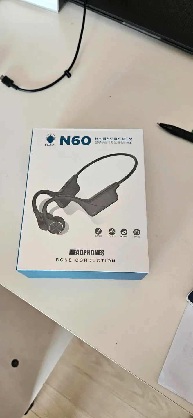 nutz N60 골전도 헤드폰 블루투스 5.0 새상품