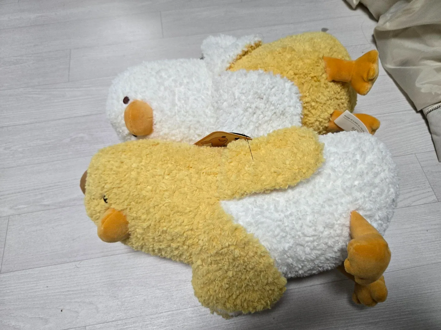 오리 인형 (흰색, 노란색)