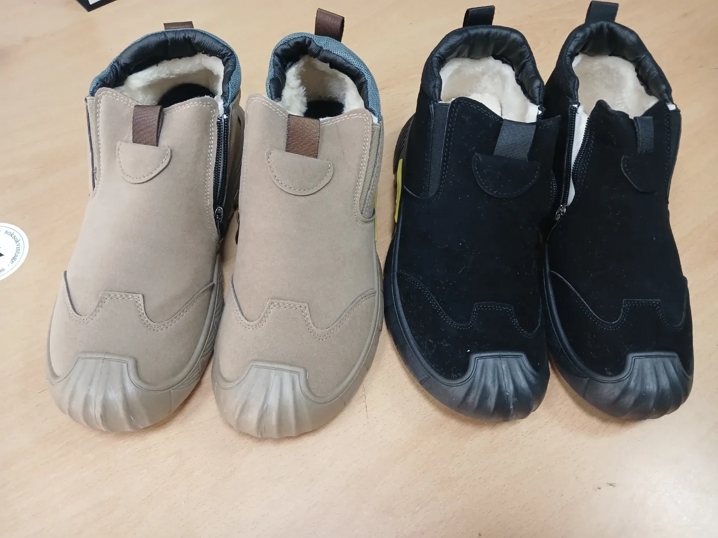 새상품)남성 겨울 털 신발