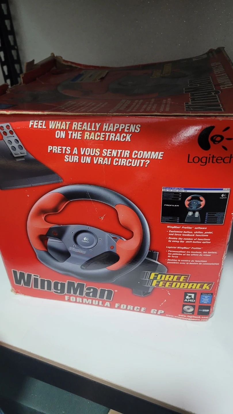 로지텍 윙맨 포뮬러 포스 GP(Logitech WingMan Formula Force GP) 레이싱 휠 | 취미/게임/음반 ...
