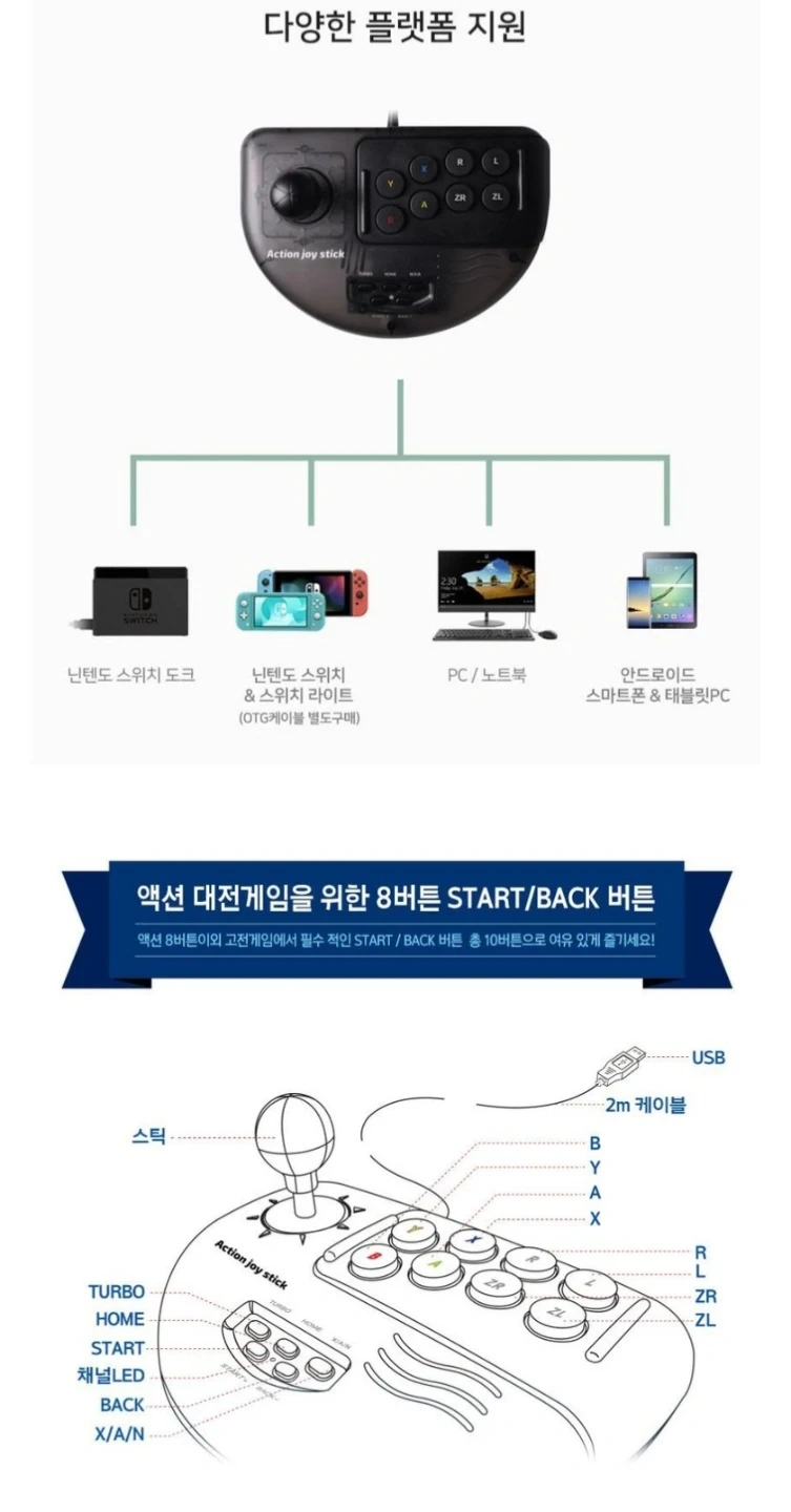 조이트론 EX 스위치 아케이드 조이스틱 (미사용) | 취미/게임/음반 | 당근 중고거래