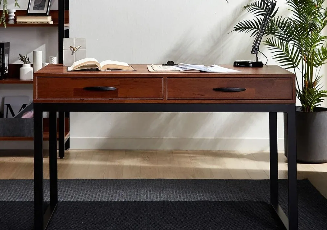 원목 철제 서랍 책상1200