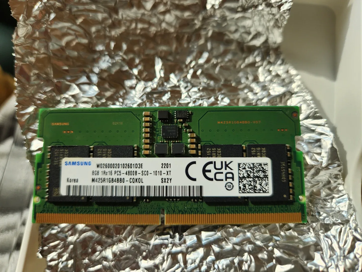 삼성 DDR5 8G 4800_노트 PC용 RAM  팝니다