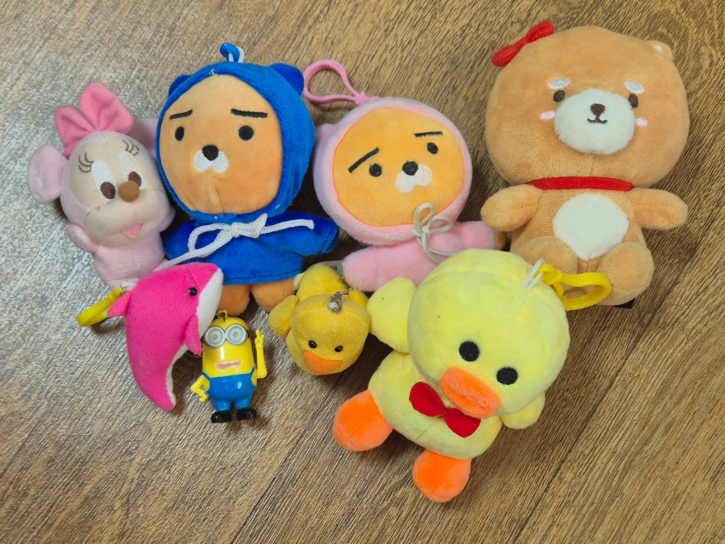 캐릭터 인형 세트 (카카오프렌즈 라이언 외)