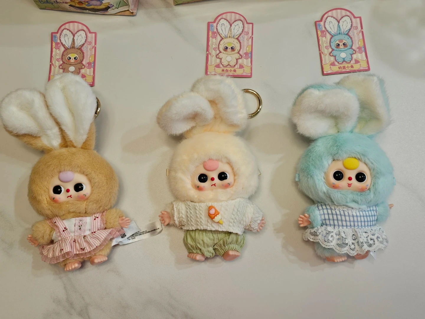 베이비쓰리 마카롱미니토끼 인형 키링 | 취미/게임/음반 | 당근 중고거래