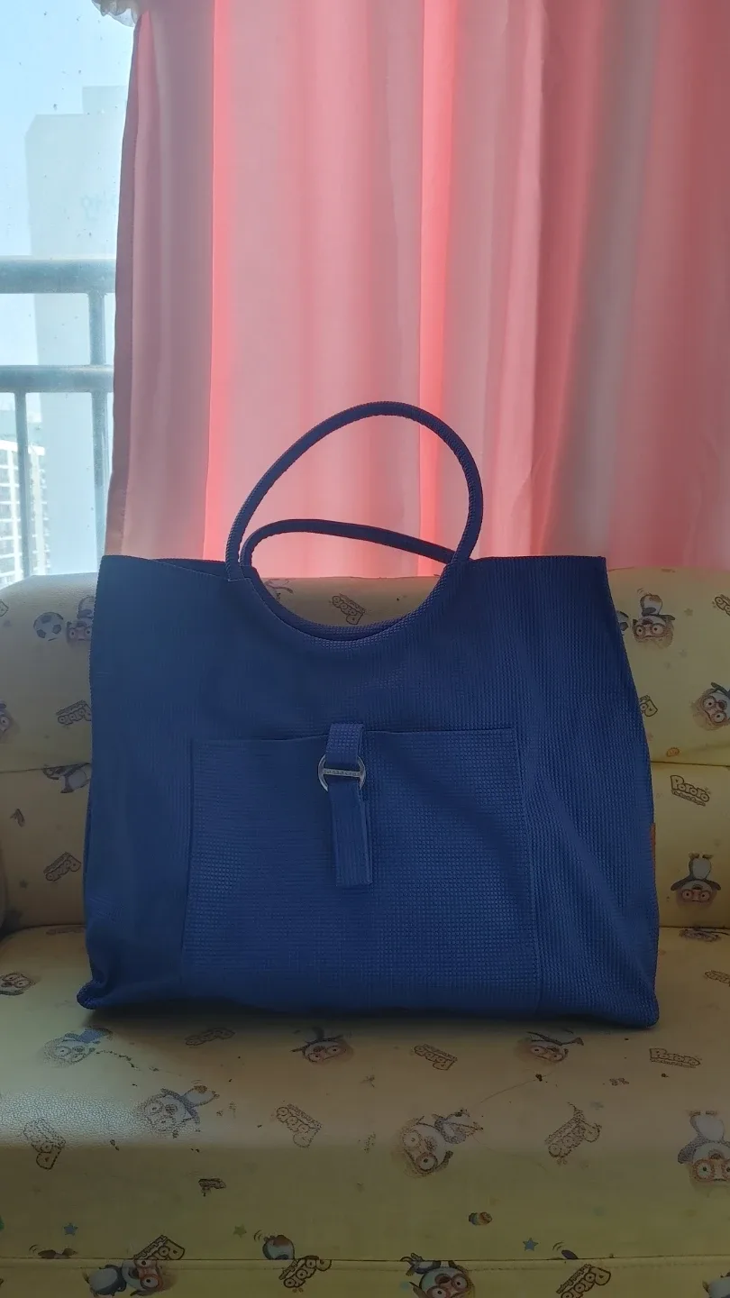 파란색 데일리 토트백