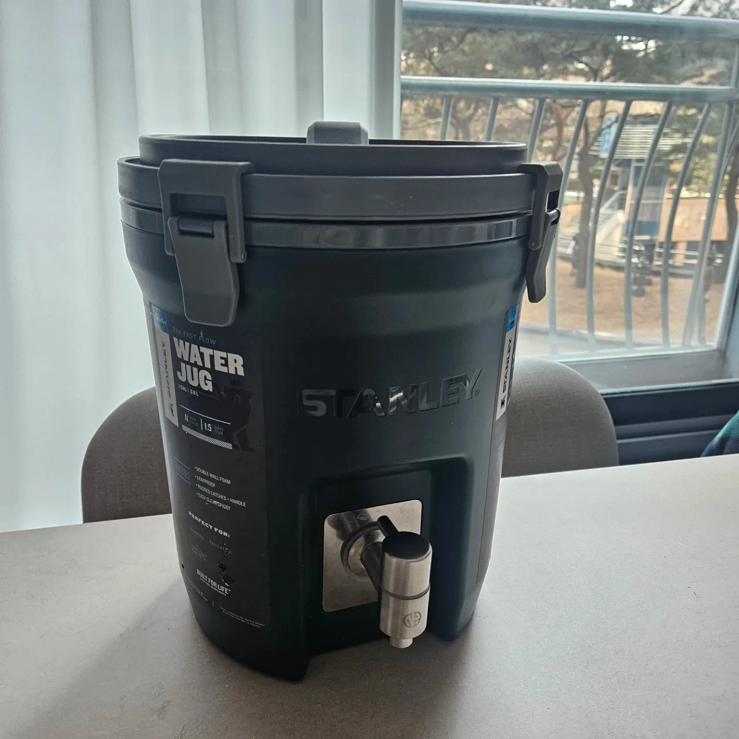 스탠리 워터저그 3.8L 수도꼭지 스텐교체