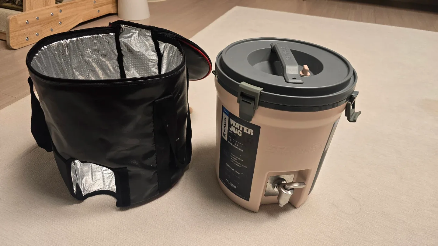 스탠리 워터저그 7.5L + 지플랫 가방 세트