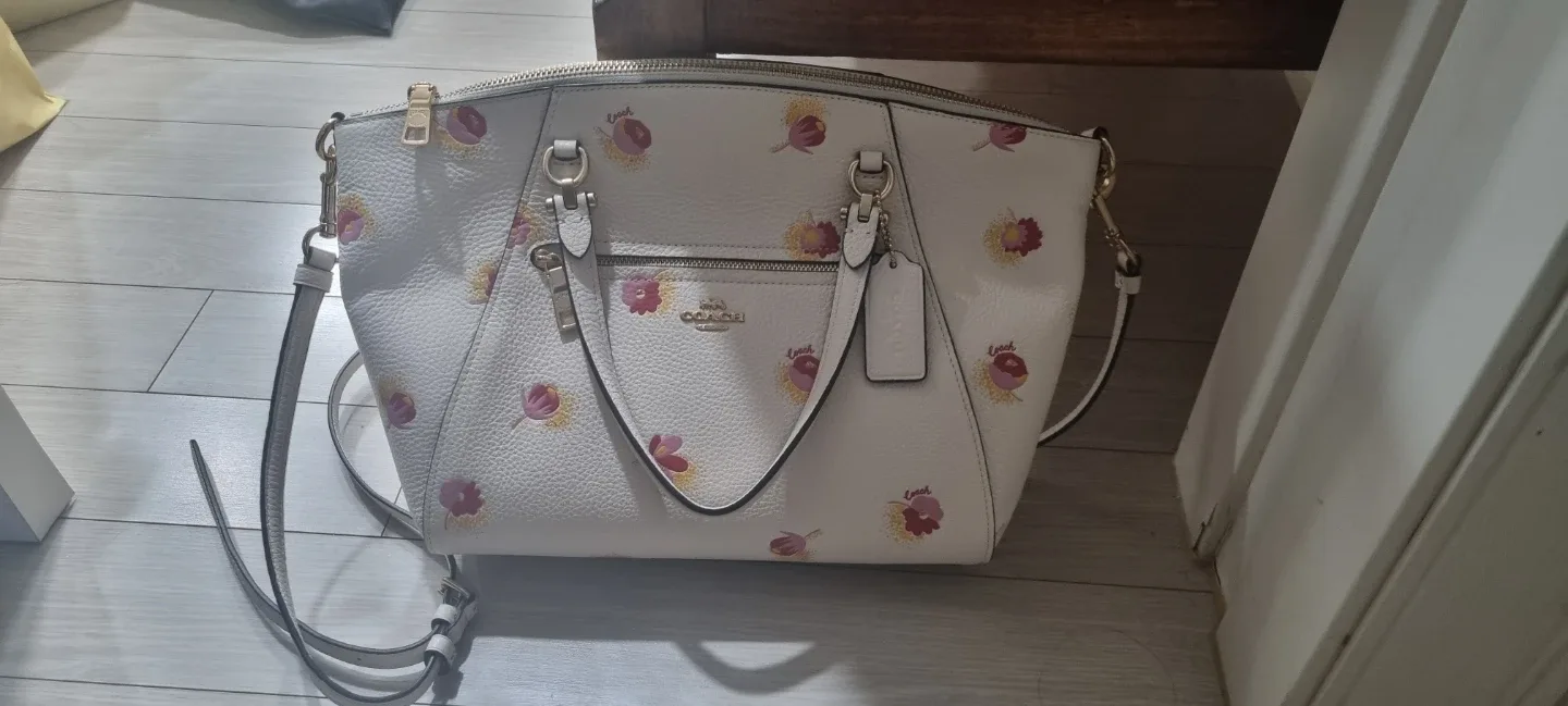 코치 플라워 패턴 토트백 숄더백 새상품