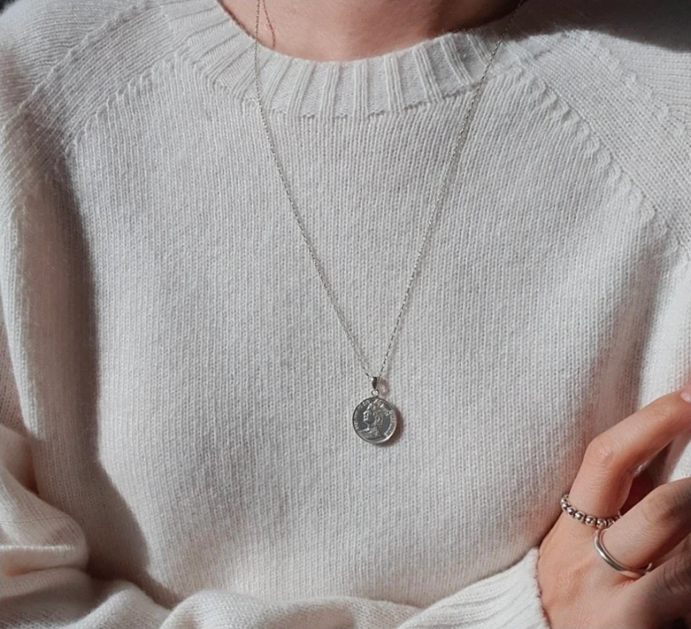 코인 팬던트 은 목걸이 | 여성잡화 | 당근 중고거래