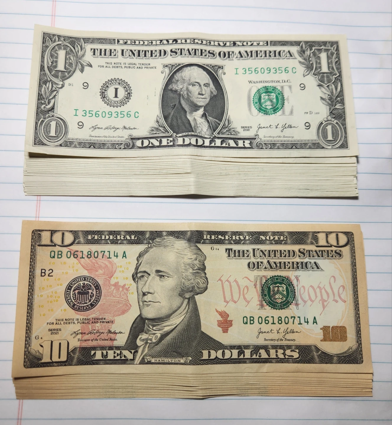 1달러 23, 10달러 11, 소액권 지폐. | 티켓/교환권 | 당근 중고거래