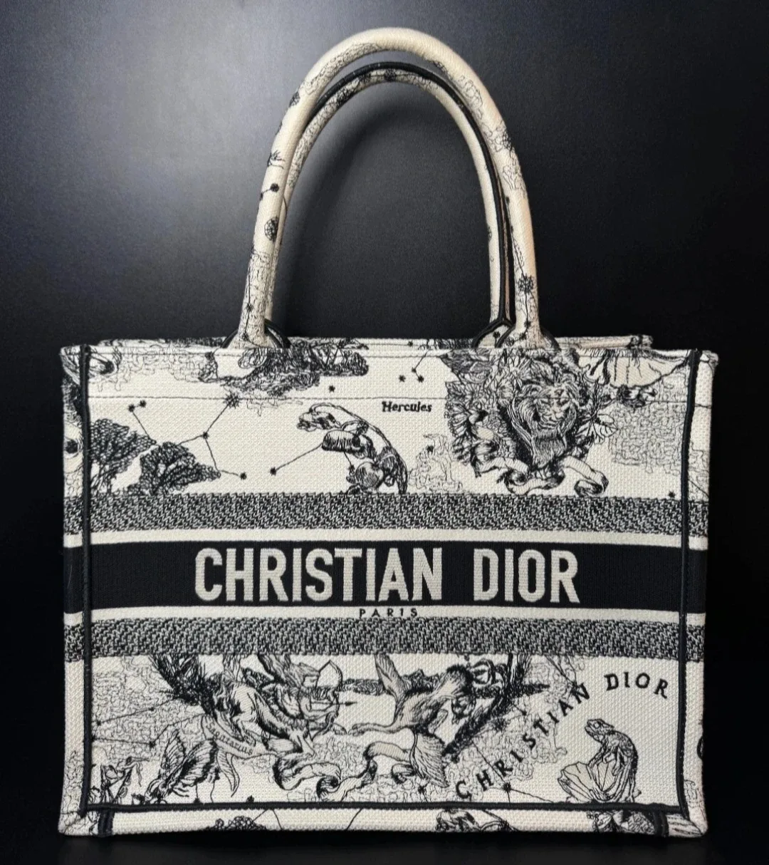 디올 조디악 북토트백