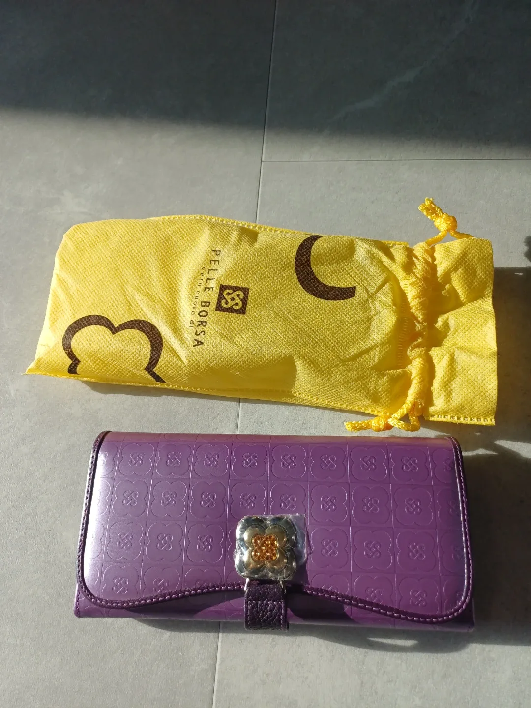 PELLE BORSA 페레보르사 보라색 장지갑