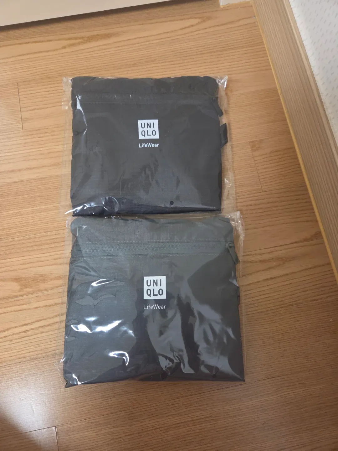 유니클로 포켓터블 더플백 블랙/카키/네이비 새상품 3개