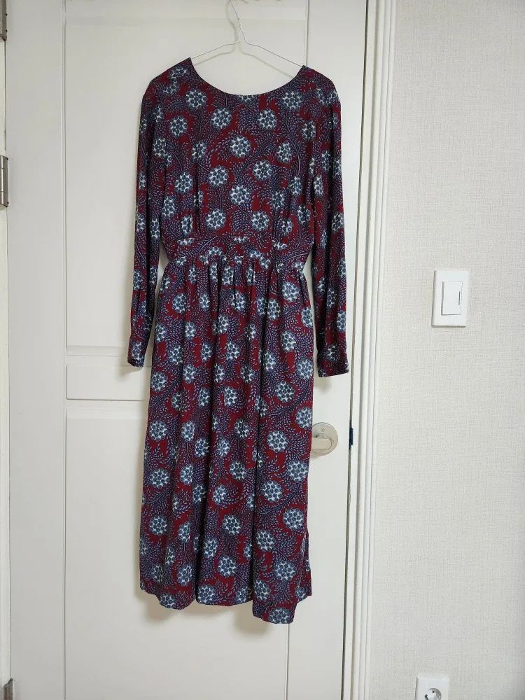 패턴 롱 원피스