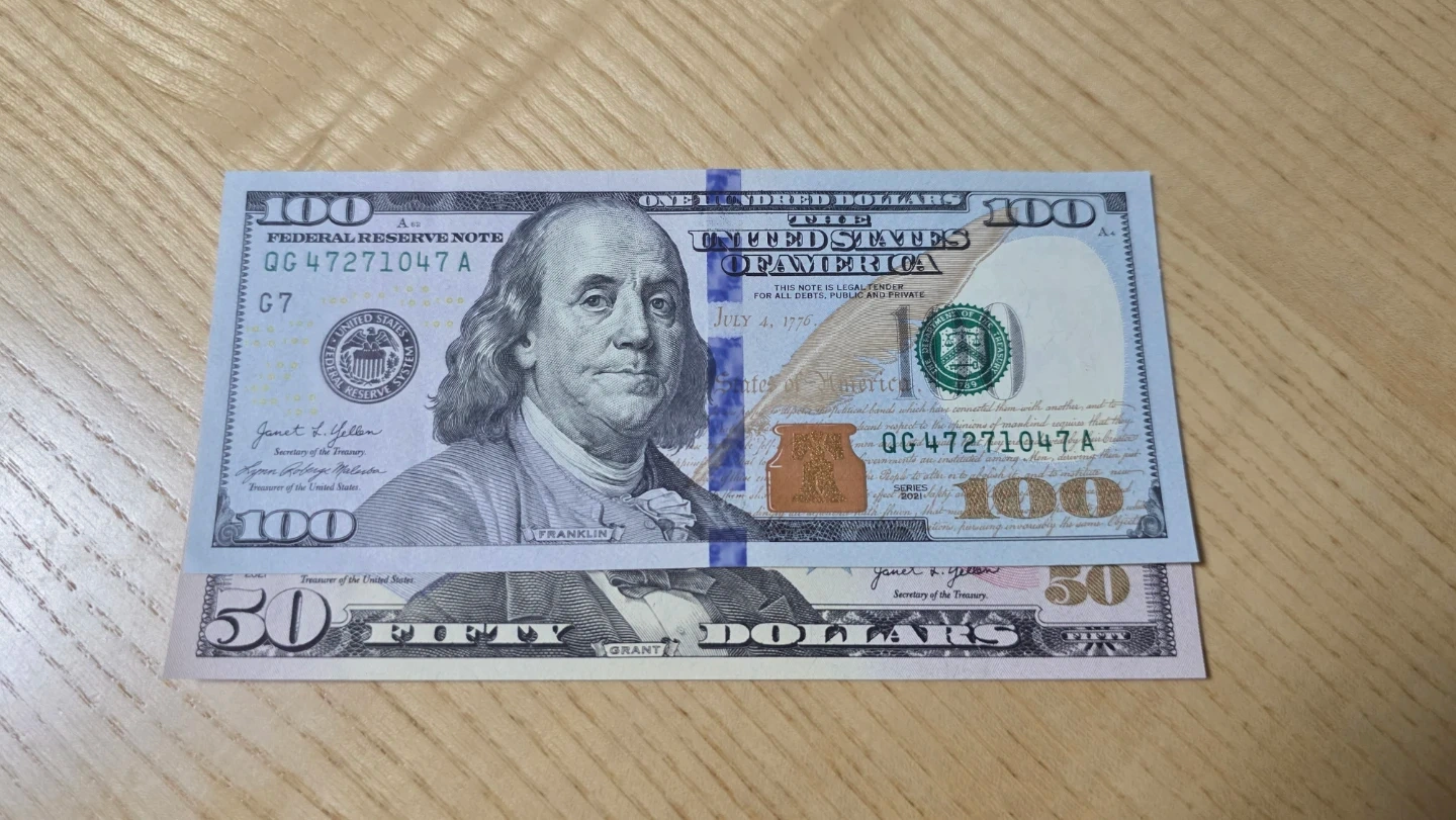 미국 달러 100달러 + 50달러 | 티켓/교환권 | 당근 중고거래