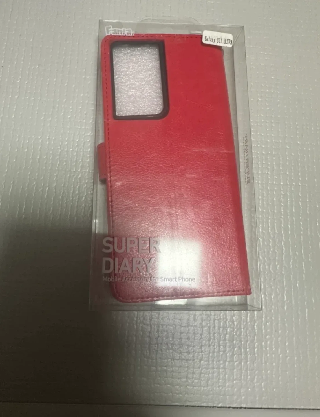 갤럭시 S21 울트라 슈퍼 다이어리 케이스 레드