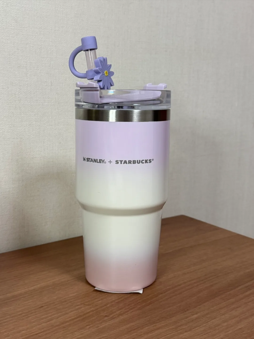 스타벅스 SS 땡스 플라워 스탠리 켄처 텀블러 591mL