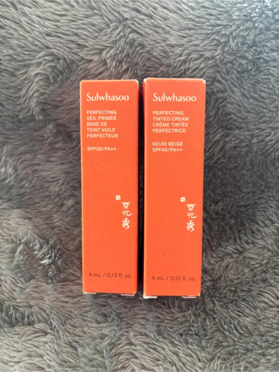 [미개봉/새제품] 설화수 퍼펙팅 베일 프라이머 & 틴티드 크림 각 4ml