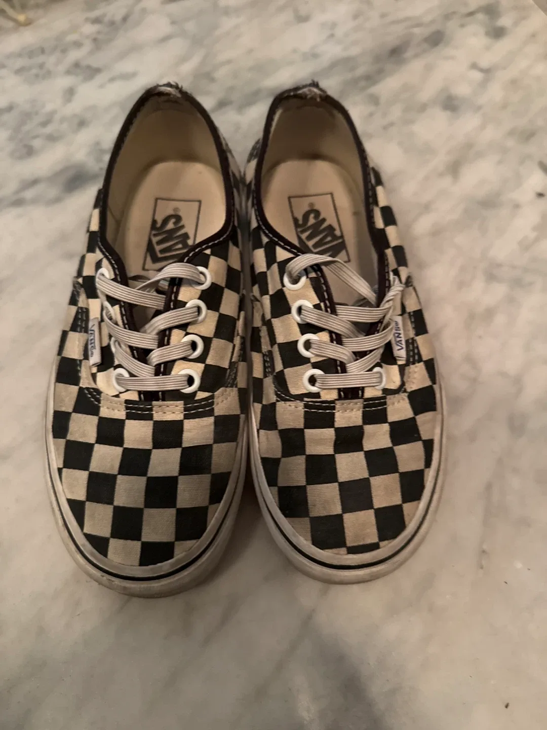 반스 어센틱 체커보드 운동화 220사이즈