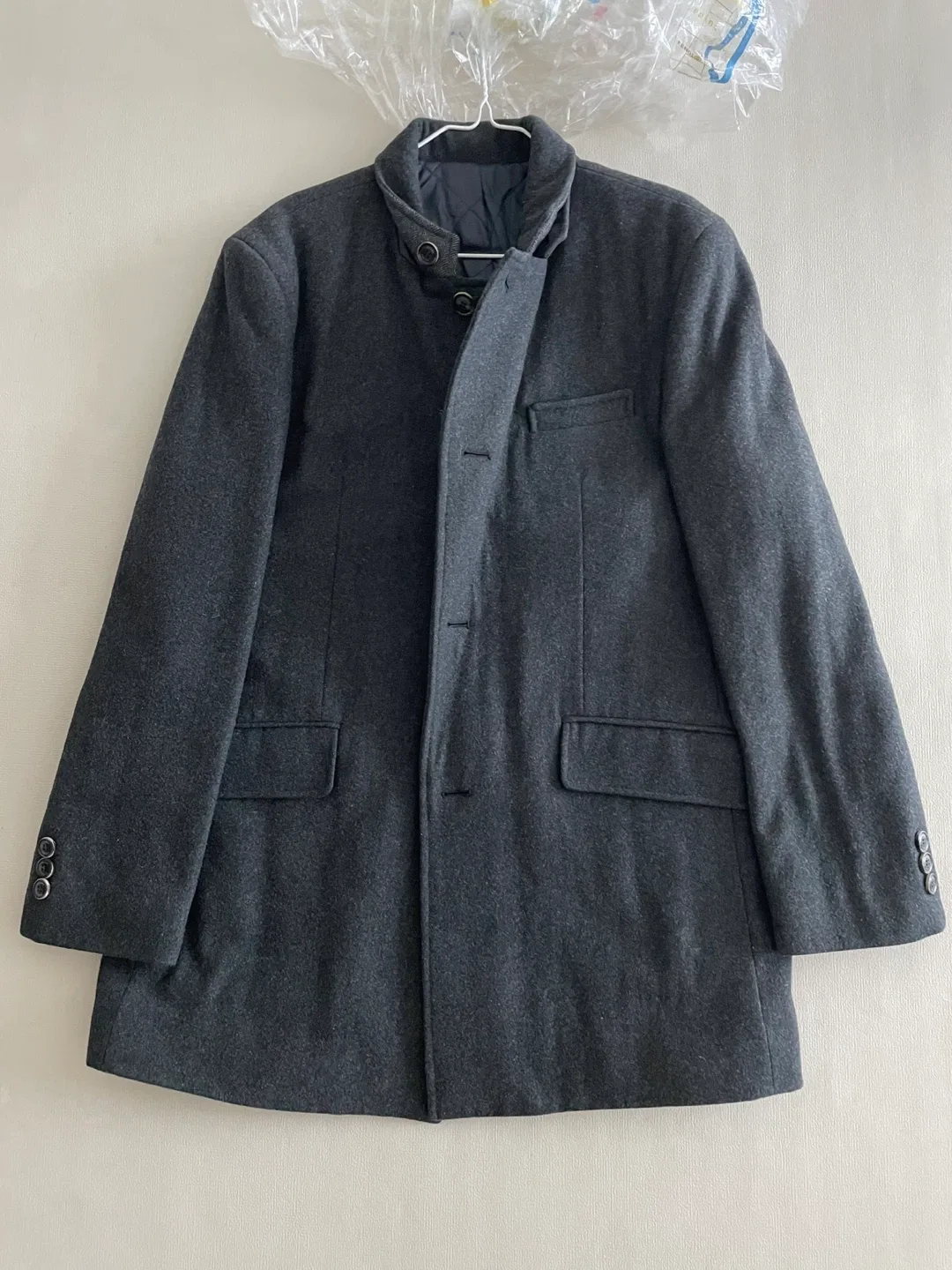 Zishen Homme 차콜 모 코트 겨울코드 105 (110사이즈에 더 맞는것 같아요)
