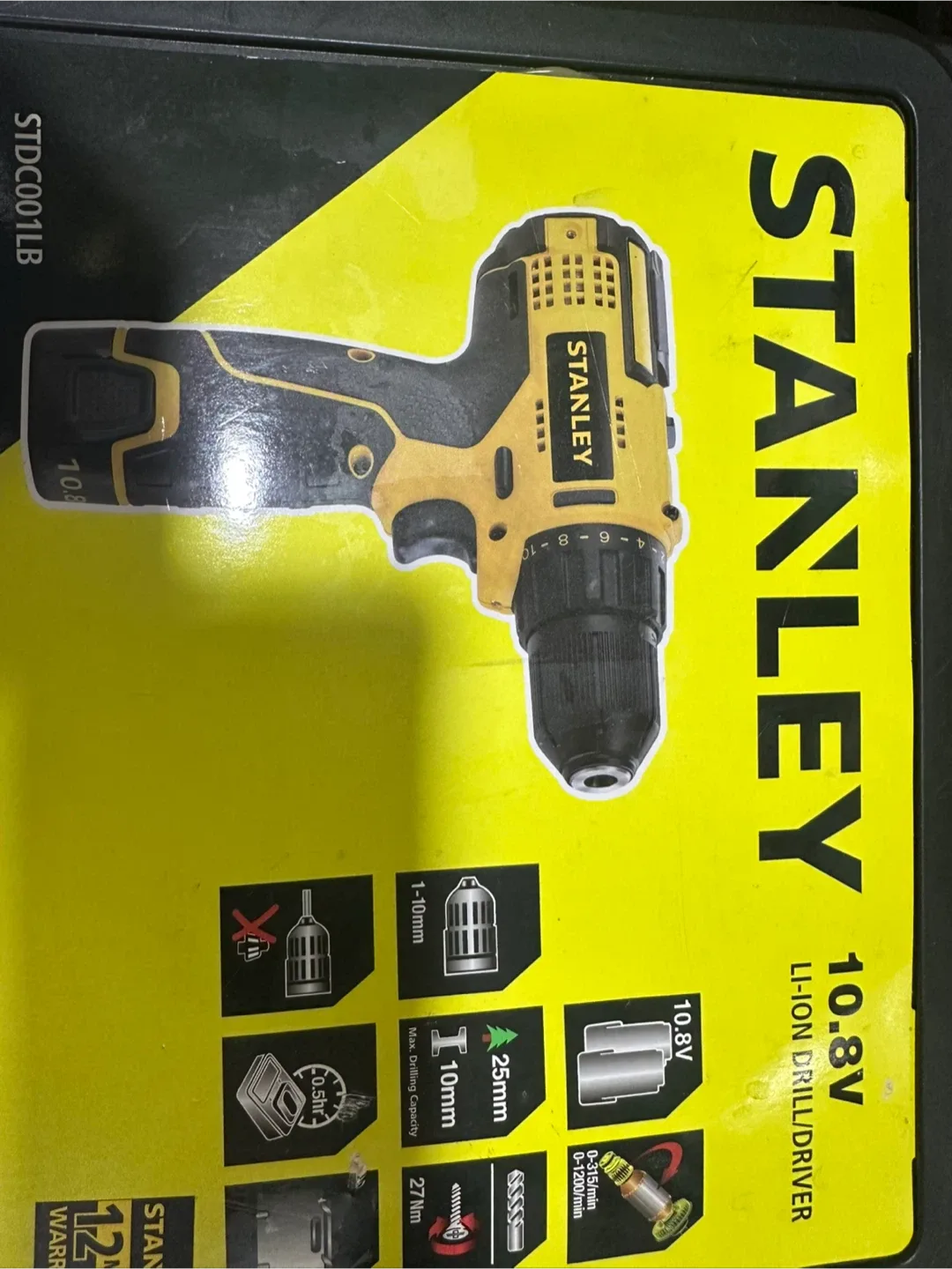 스탠리 10.8V 충전 드릴 드라이버 STDC001LB