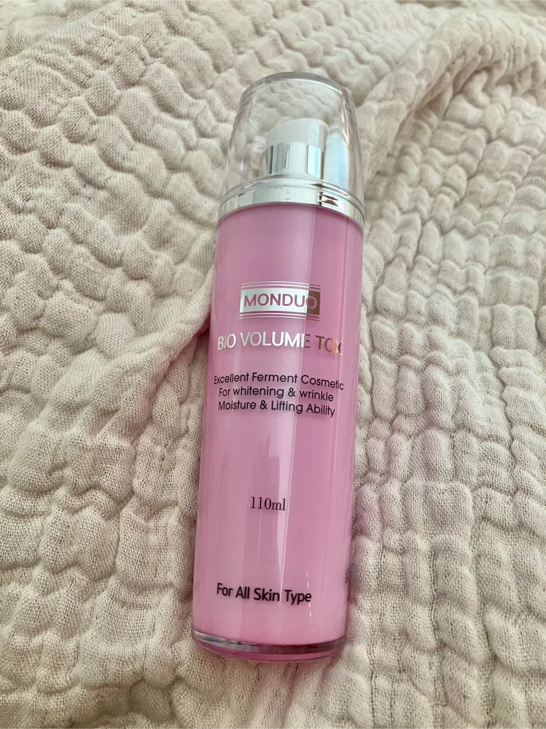 새상품)몽듀 바이오볼륨티오엑스 미백&주름개선 화장품 110ml 대용량