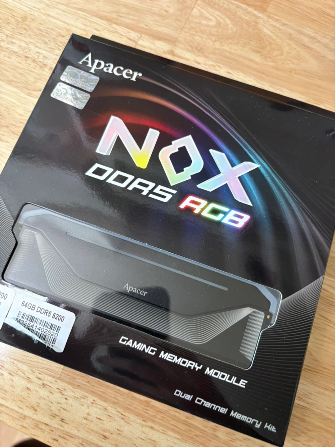 서린) Apacer DDR5 64GB(32GBx2) RGB 램