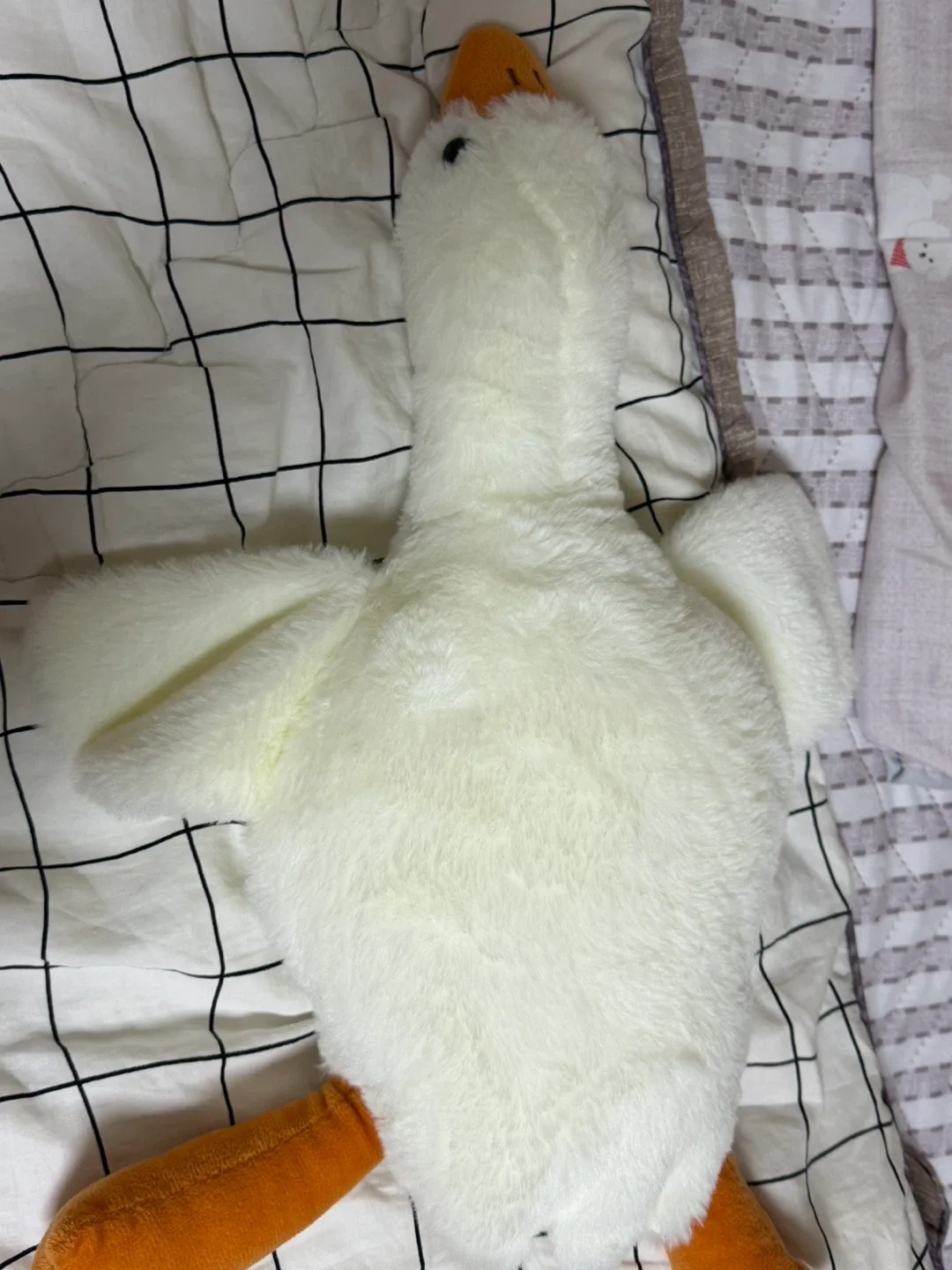흰색 오리 인형