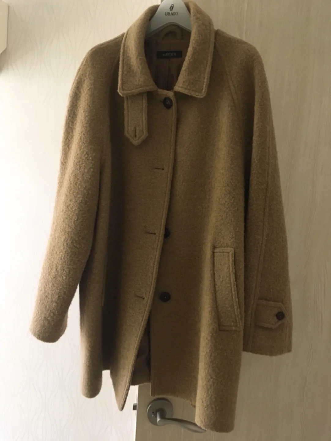 아쎄르 울 혼방 코트