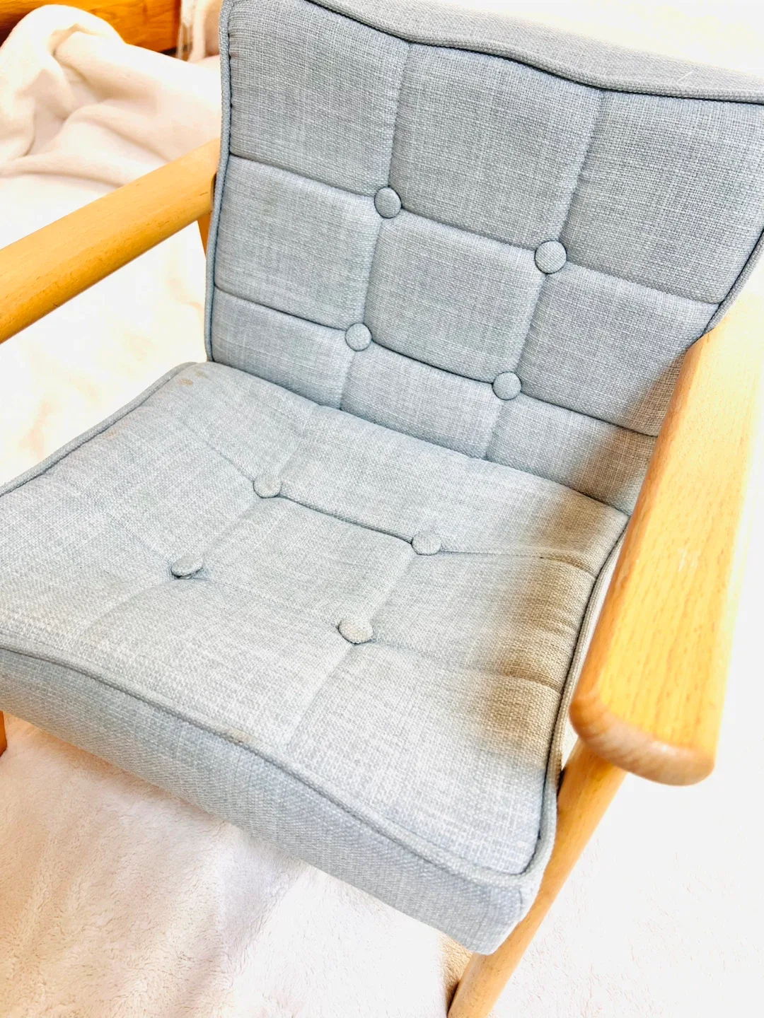 룸앤홈 키즈 패브릭 1인 소파 아기의자