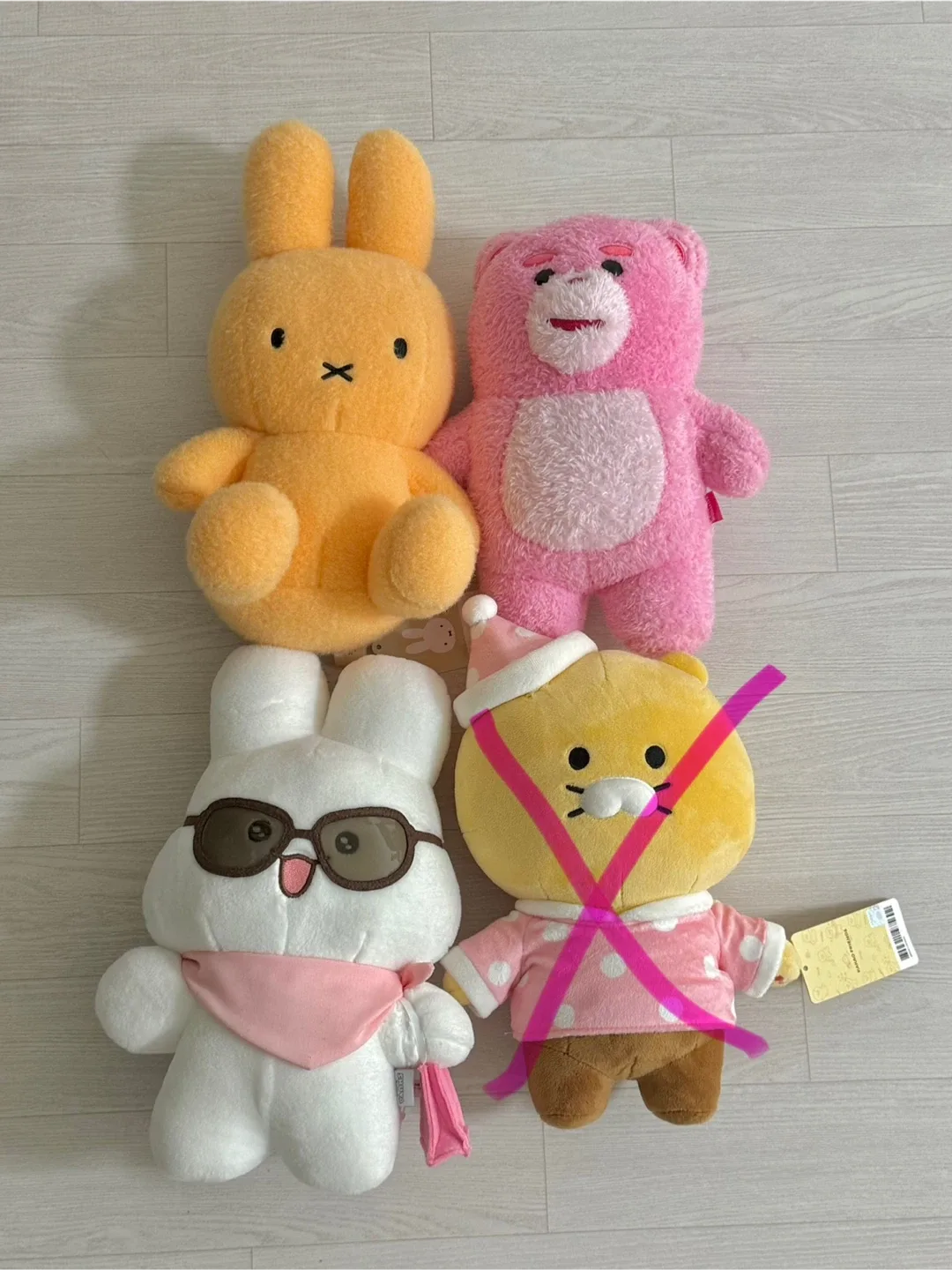 인형 일괄 (미피 벨리곰 슈야 오리 or 강아지)