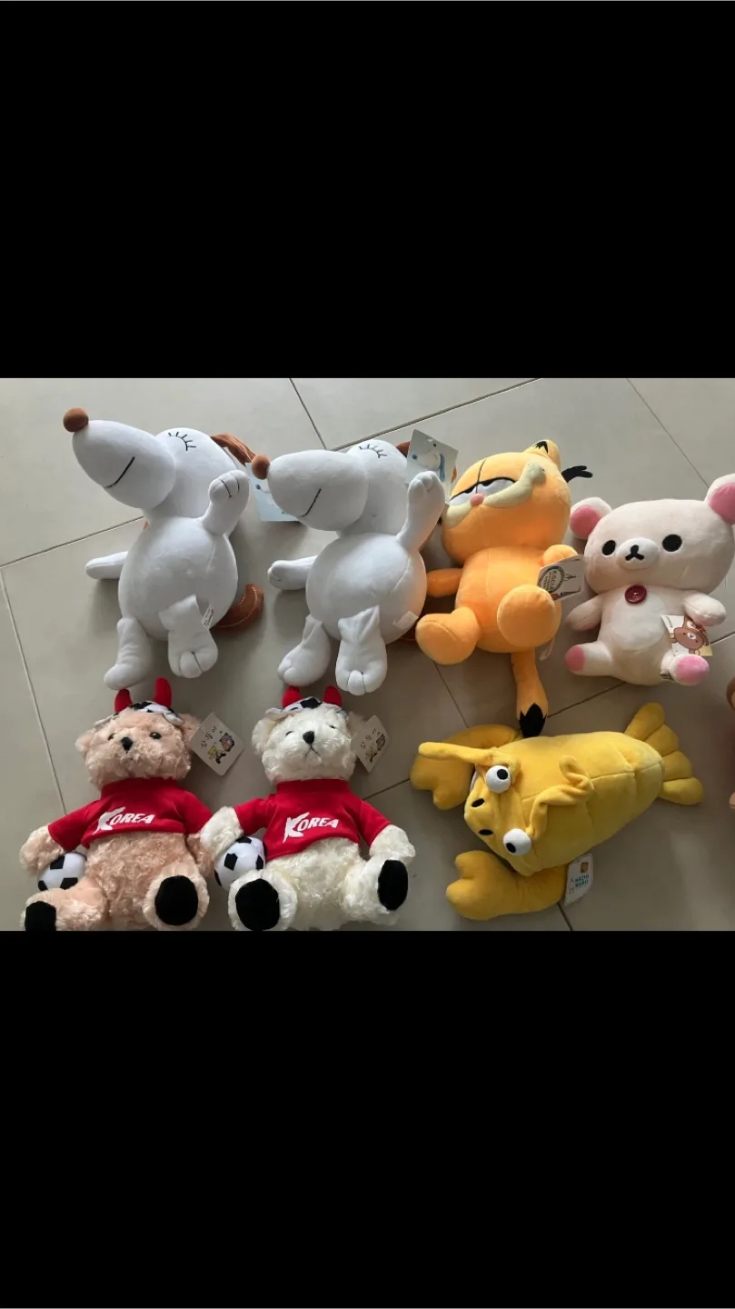 인형 9개일괄 (7개 택안뗀 새상품 ) 단거리배송해드림