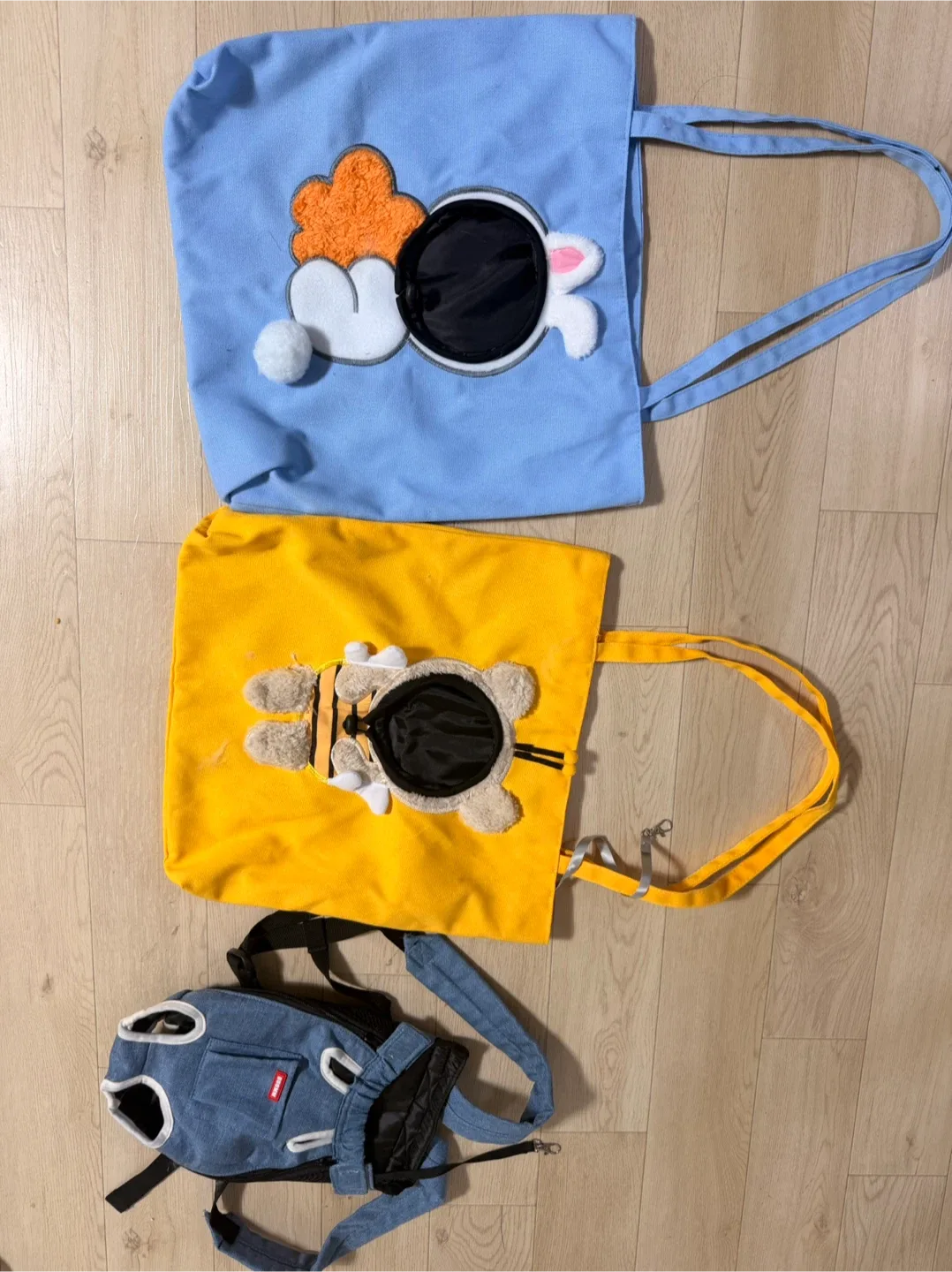 고양이 가방 케리어 3종 세트 (토트백 2 + 힙시트)